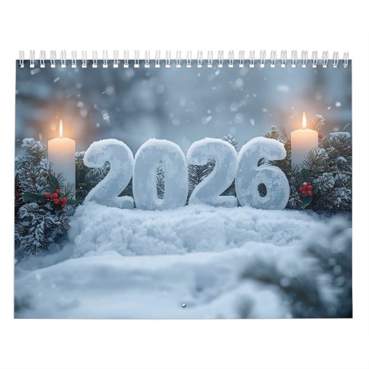 happy new year 2026 snowy calm  kalender (Hoes)