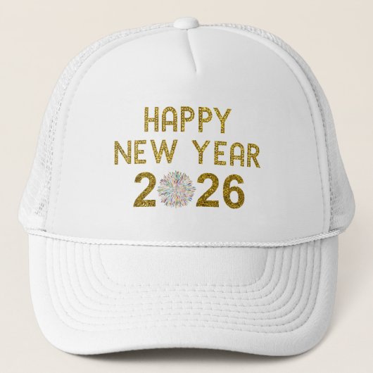 Happy New Year 2026 Trucker Pet (Voorkant)