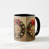 happy new year 2026 warm wreath mug (Devant droit)