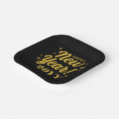 Happy New Year 20YY Custom Square Papieren Bordje (Gebogen)