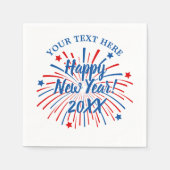 Happy New Year aangepaste cocktail party's luiers Servet (Voorkant)