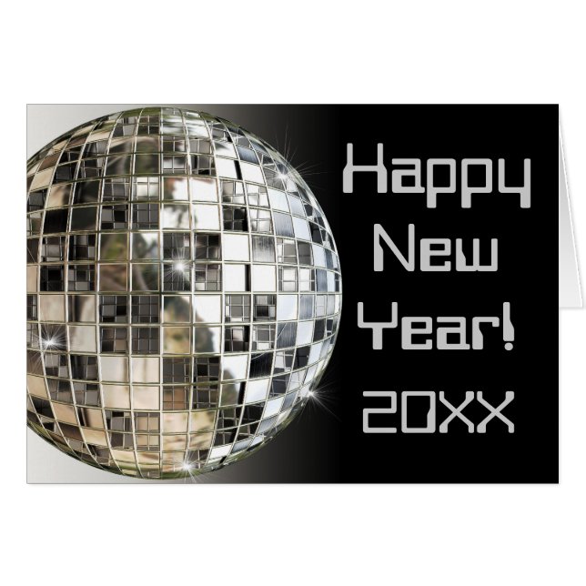 Happy New Year Add Any Year Greeting Cards (Devant horizontal)