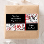 Happy New Year Adresetiketten Etiket (Insitu)