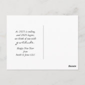 Happy New Year Beach Briefkaart (Achterkant)