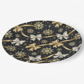 Happy New Year Bows Papieren Bordje (Gekanteld)