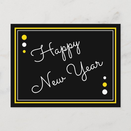Happy New Year Briefkaart (Voorkant)