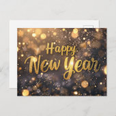 Happy New Year Briefkaart (Voorkant / Achterkant)