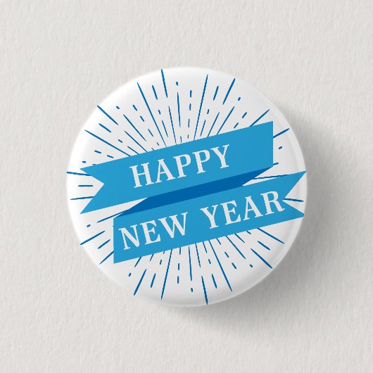 Happy New Year Button (Voorkant)