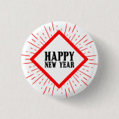 Happy New Year Button (Voorkant)