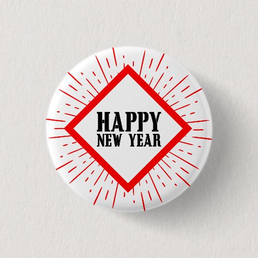 Happy New Year Button (Voorkant)