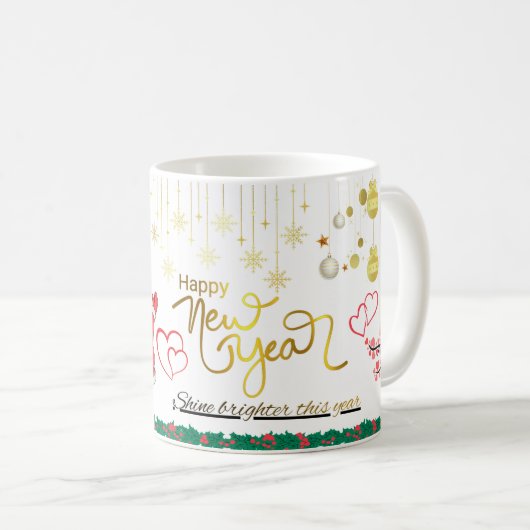 Happy New Year Celebration Mug (Devant droit)
