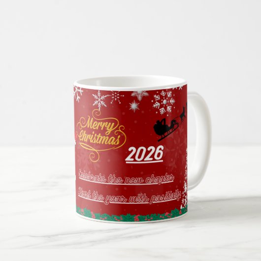 Happy New Year Celebration Mug (Devant droit)
