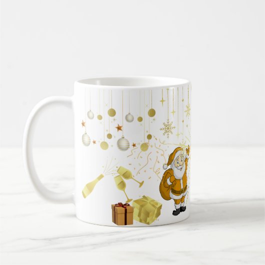 Happy New Year Celebration Mug (Gauche)