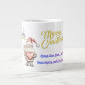 Happy New Year Celebration Mug Extra Grote Beker (Voorkant)