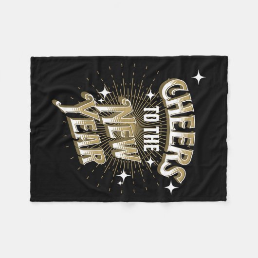 Happy New Year - Cheers To The New Year  Fleece Deken (Voorkant (Horizontaal))