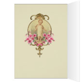 Happy New Year Child Jesus Religious Floral (Intérieur (Gauche))