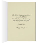 Happy New Year Child Jesus Religious Floral (Intérieur (Droit))