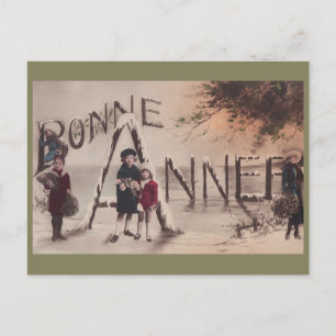 Happy New Year Children Fantasy briefkaart