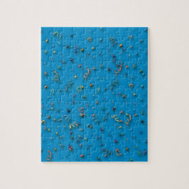 Happy New Year Confetti op blauw Legpuzzel