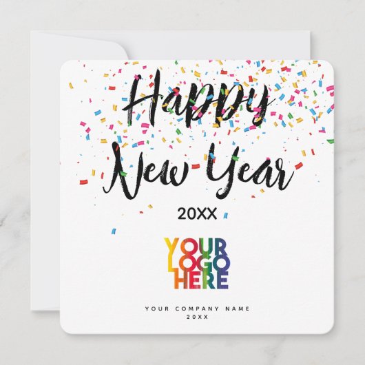 Happy New Year Corporate Business Logo (Voorkant)
