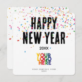 Happy New Year Corporate Business Logo (Voorkant / Achterkant)