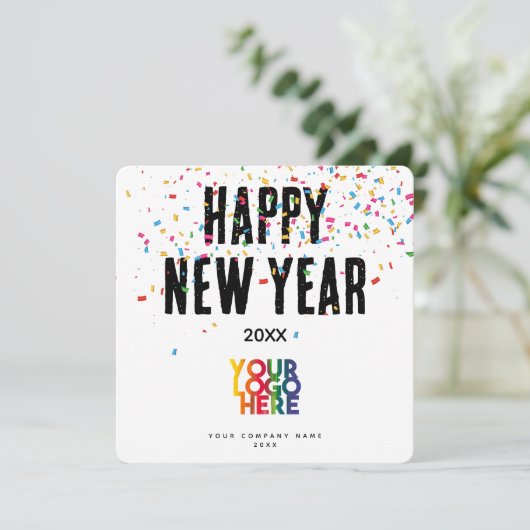 Happy New Year Corporate Business Logo (Staand voorkant)