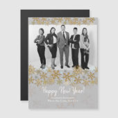 Happy New Year Corporate Business Magnetic Kaarten (Voorkant / Achterkant)