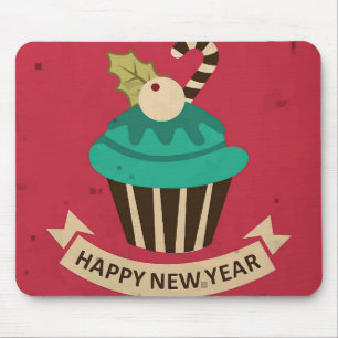 Happy New Year Cupcake Muismat