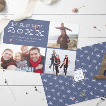 Happy New Year Custom Family-fotosjabloon