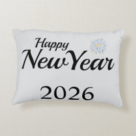 Happy New Year Custom Present Accent Kussen