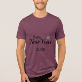 Happy New Year Custom Present Tri-Blend Shirt (Voorkant)