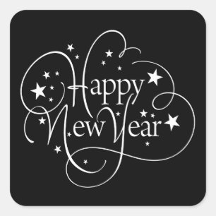 Happy New Year Custom Sticker