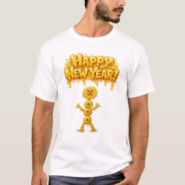 Happy New Year Earwax Monster T-shirt