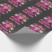 Happy New Year Eve Trump Resolutie 2025 Cadeaupapier (Hoek)