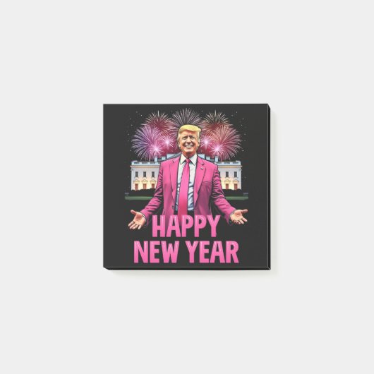Happy New Year Eve Trump Resolutie 2025 Post-it® Notes (Voorkant)