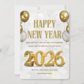 Happy new year feestdagenkaart (Voorkant)