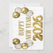 Happy new year feestdagenkaart (Achterkant)