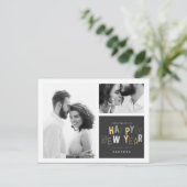 HAPPY NEW YEAR FEESTDAGENKAART (Staand voorkant)