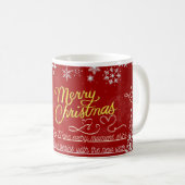Happy New Year Festive Gnome Coffee Mug (Devant droit)