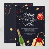 Happy New Year Festiviteiten Kaart (Voorkant / Achterkant)