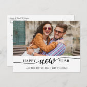 Happy New Year-foto Briefkaart (Voorkant / Achterkant)