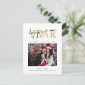 Happy New Year-foto Briefkaart (Staand voorkant)
