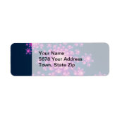 Happy New Year Fractal Etiket (Voorkant)