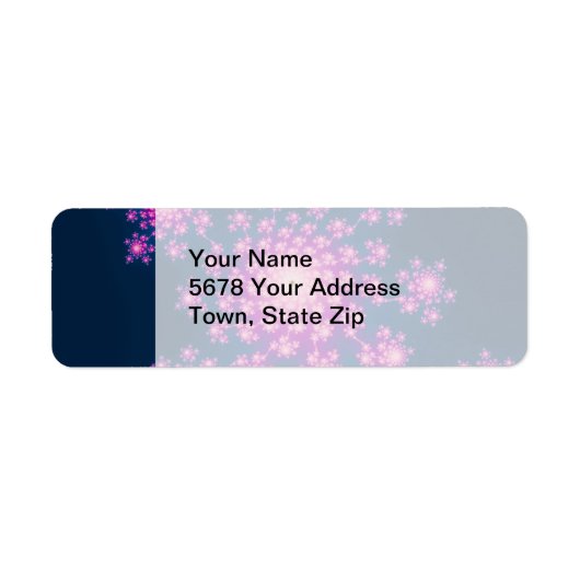 Happy New Year Fractal Etiket (Voorkant)