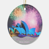 Happy New Year from Sidney Customizable Ornament (Links)