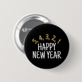 Happy New Year Funny Ronde Button 5,7 Cm (Voorkant /achterkant)