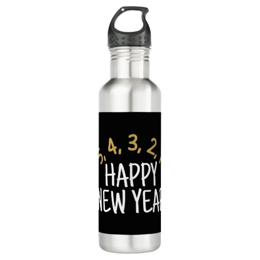 Happy New Year Funny Waterfles (Voorkant)