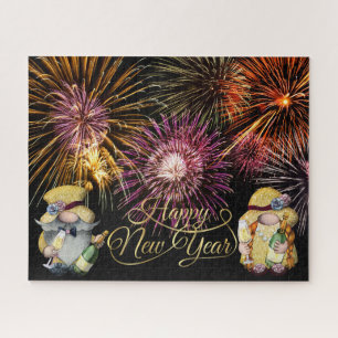 Happy New Year Gnomes Puzzle Legpuzzel