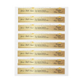 Happy New Year Gold Confetti Bokeh Lights Patroon (Vel)