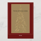 Happy New Year Gold Glitter Elegant Holiday Card Feestdagenkaart (Achterkant)